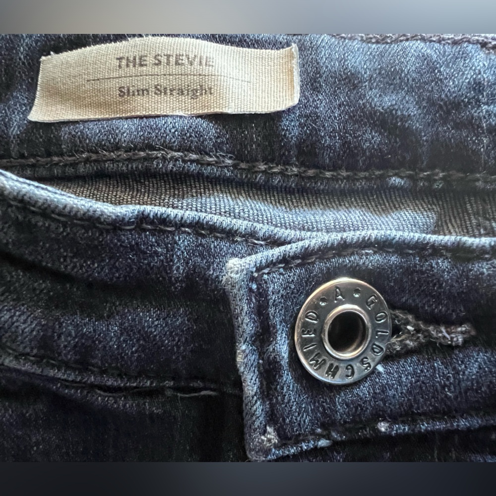 AG Adriano GOLDSCHMIED The Stevie Slim Straight Jean Dark Wash 27R